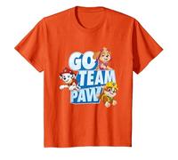 Paw Patrol Go Team Paw T-Shirt, Youth, Orange, X-Small