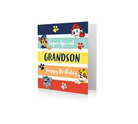 Paw Patrol Grandson Birthday Card