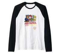 Paw Patrol Group Shot 8-bit Pawsome Raglan Baseball Tee