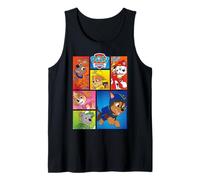 Paw Patrol Group Shot of Pups in Shapes Tank Top