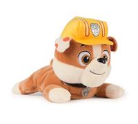Paw Patrol GUND Rubble Plush, Official Lounging Rubble Plush Toy, Weighted Stuffed Animal, Sensory Toy for Ages 1 and Up, 20 cm