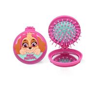 Paw Patrol Hairbrush for children, scalp massage brush with pocket mirror, for all hair types, removes knots and split ends