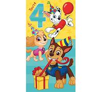 Paw Patrol Have a Pup-Tastic 4th Birthday Greeting Card