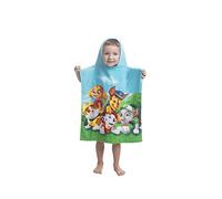 Paw Patrol hooded bath poncho featuring Skye, Marshall, Rubble, Chase, and Tracker, multicoloured, 50 x 115 cm, 100% cotton