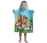 JERRY FABRICS Childrens Paw Patrol Hooded Poncho Bath Towel, Cotton, Multicolour, Size 50x115 cm