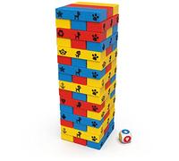 PAW Patrol Jumbling Tower by Spin Master Games, Stacking Building Toppling Colourful Wood Game for Kids PAW Patrol Toys, for Preschoolers Ages 4 and up