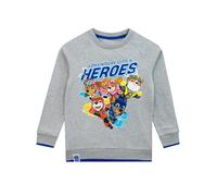 Paw Patrol Jumper For Boys | The Mighty Movie Boys Sweatshirt | Grey | Official Merchandise | 3-4 Years