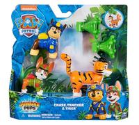 PAW Patrol : Jungle Pups Chase, Tracker & Tiger Action Figures with Projectile Launcher, Kids Toys for Boys and Girls Ages 3 and Up