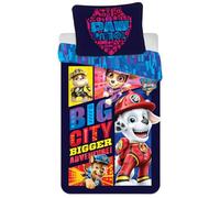 Paw Patrol Kids Bedding Set | Single Size Duvet Cover 140x200 cm + Pillowcase 50x70 cm, 100% Cotton | Soft Breathable Children’s Bed Linen Set | Paw Patrol Single Bed Set