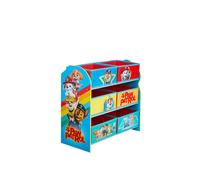 Paw Patrol Kids Bedroom Toy Storage Unit With 6 Fabric Storage Boxes Print