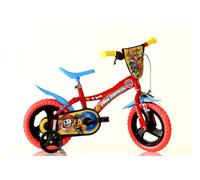 Paw Patrol Kids Bike 12" Wheels and Stabilisers - Red Dino Bikes Multi One Size