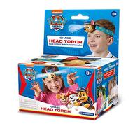 PAW Patrol Kids Head Torch Chase with Siren Sound - LED Headlamp for Children, Adjustable Strap, Light & Sound Toy, Hands-Free Torch for Camping, Night Reading & Outdoor Play