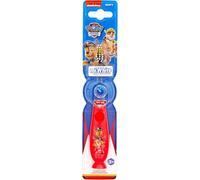 Paw Patrol Kids LED Toothbrush with 2 Minute Flashing Light Timer, Soft Bristles, Non-Slip Handle & Suction Cup for Children Aged 3-14 Years Old, BPA-Free & Non-Toxic Kids Light Up Toothbrush