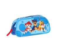 PAW Patrol Kids Pencil Case - Zip Pencil Case with Chase, Marshall & Rubble - Lightweight School Stationery Organiser for Boys & Girls, Blue