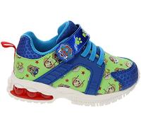 Paw Patrol - Kids Running Shoes No Match Hook Strap Sneakers Blue/Green Size 7 Little Kid Size 12, Blue Green, 14.0 cm
