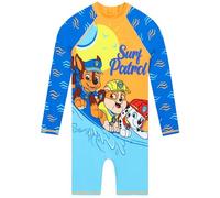 Paw Patrol Kids Swimsuit, Long Sleeve Boys Swimming Costume, One Piece Boys Swimsuit, Ages 18 Months to 8 Years