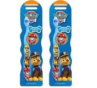 Paw Patrol Kids Toothbrush with Protection Cap, Comfortable Handle and Soft Bristles for Ages 3+ (Pack of 2)