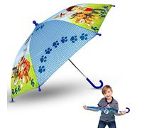 Paw Patrol Kids Umbrella, Easy Grip J-Handle, Windproof Polyester, Manual Safety Opening, 60cm Compact Travel Gift for Boys 3-7, UV Protection, Lightweight, Durable, Snow Protection