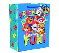 Paw Patrol Large Gift Bag for Him/Her/Friend | Party Bags for Presents | Birthdays/Weddings/Christmas | Blue Paw Patrol Design | 26 x 32 x 15 cm