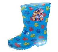 Paw Patrol Light Up Wellington Boots Blue 11 UK Child