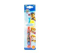 Paw Patrol Little Teeth Whitening Toothbrush for Kids with Protection Cap, Soft Bristles, Non-Slip Handle & Suction Cup for Upright Storage for Children Aged 3-12 Years Old, BPA-Free & Non-Toxic