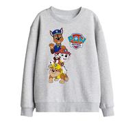 Paw Patrol Logo Pups Kids Sweatshirt, Athletic Heather, 5-6