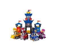 Paw Patrol Lookout Tower Building Blocks with Pull-Back Car - Command Center Watchtower Rescue Playset for Kids Ages 6+