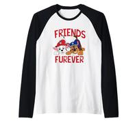 Paw Patrol Marshall and Chase Friends Furever Raglan Baseball Tee