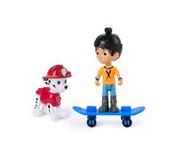 Paw Patrol Marshall and Daring Danny X Figures set with Skateboard, Kids’ Toys for Boys and Girls Aged 3 and Up