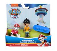 Paw Patrol Marshall and Daring Danny X Figures set with Skateboard, Kids’ Toys for Boys and Girls Aged 3 and Up