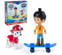 Paw Patrol Marshall and Daring Danny X Figures set with Skateboard, Kids’ Toys for Boys and Girls Aged 3 and Up