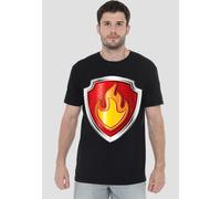 Paw Patrol Marshall Badge Unisex T Shirt, Black Paw Patrol Black 4XL
