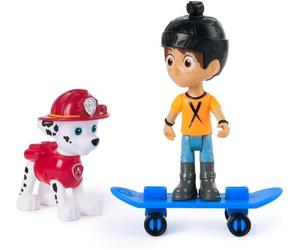 PAW Patrol Marshall & Daring Danny X Figure Set with Skateboard Kids Toy 3+