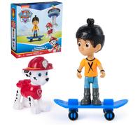 Paw Patrol Marshall & Daring Danny X Figures Set with Skateboard Kids Toys for Boys and Girls Ages 3 and Up