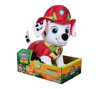 PAW PATROL: The Dino Movie, Marshall Dino Rescue Toy, Cuddly 25 cm Fur Friend with Sound Effects, for Children from 3 Years