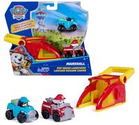 Paw Patrol Marshall Pup Squad Launchers with Rex Vehicle 2-Pack, Kids Toys for Boys and Girls Ages 3 and Up
