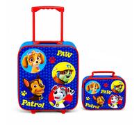 Paw Patrol Men's 2PC Luggage Set: Trolley Luggage & Lunch Bag in Blue Paw Patrol Blue