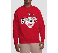 Paw Patrol Men's Marshall Grin Crew Sweatshirt, Red | Size: Large Paw Patrol Red L