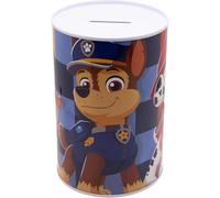 Paw Patrol Metal Money Box - Kids Coin Bank Tin Featuring Chase & Friends, Fun Savings Piggy Bank for Birthday Size-15cm