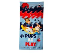 Paw Patrol Microfibre Beach Towel with Chase, Marshall and Rubble