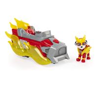 PAW Patrol Mighty Pups Charged Up Marshall Deluxe Vehicle with Lights and Sounds, Includes Marshall Figure, 360-Degree Drift, Caster Wheels (6056841)