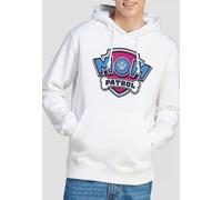 Paw Patrol Mother'S Day Mom Patrol Badge Hoodie, White,Large Paw Patrol White L
