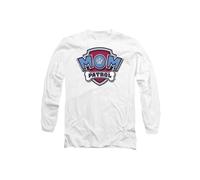 Paw Patrol Mother'S Day Mom Patrol Badge Unisex Adult Longsleeve T Shirt, White Paw Patrol White L