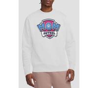 Paw Patrol Mother'S Day Mom Patrol Badge Unisex Crew Sweatshirt, White Paw Patrol White XL