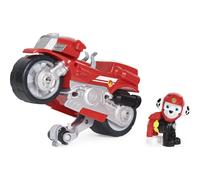 Paw Patrol, Moto Pups Marshall's Deluxe Pull Back Motorcycle Vehicle with Wheelie Feature and Figure