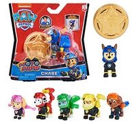 Paw Patrol, Moto Pups Rubble Collectible Figure with Wearable Deputy Badge, for Kids Aged 3 and up