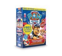 PAW Patrol Multivitamin Fizzy Drink with 12 Essential Vitamins, Apple & Blackcurrant Flavour, Vegan, No Added Sugar, for 2-7 Year olds, Pack of 10 Sachets with Collectable Keyring
