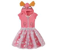 Paw Patrol Nickelodeon Toddler Toddler Big Kids Tulle Cosplay Dress with Ears Pink Orange