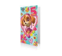 Paw Patrol Official Age 5 Birthday Card, 5 Today, Multi, PA031