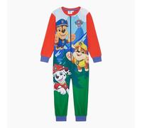 Paw Patrol Official Boys Onesie, Sleepsuit, All in One Pyjamas Featuring Chase, Marshall and Rubble, Red, Age 5-6 Years